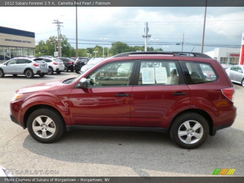 Camellia Red Pearl / Platinum 2012 Subaru Forester 2.5 X