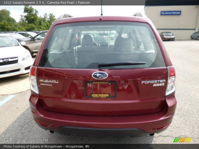 Camellia Red Pearl / Platinum 2012 Subaru Forester 2.5 X