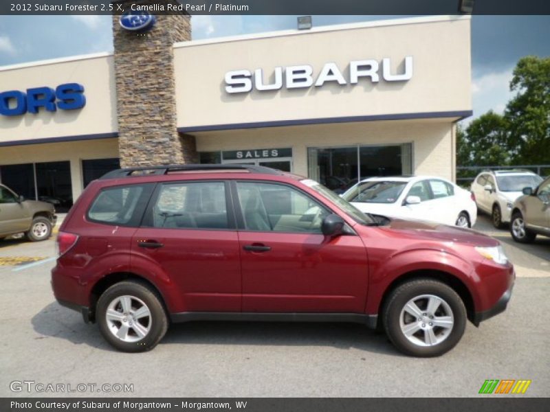 Camellia Red Pearl / Platinum 2012 Subaru Forester 2.5 X