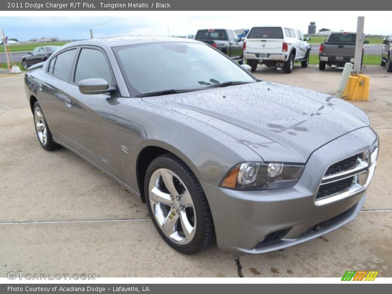 Tungsten Metallic / Black 2011 Dodge Charger R/T Plus