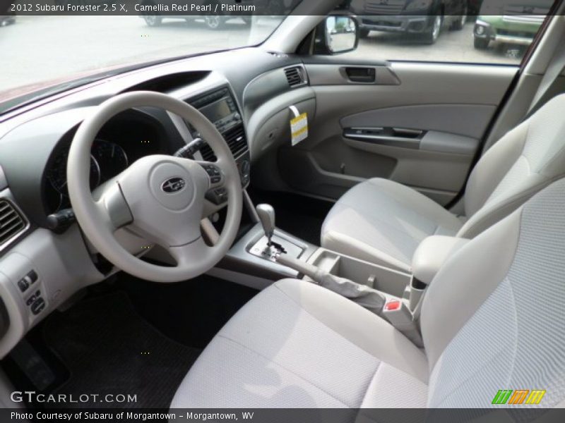 Camellia Red Pearl / Platinum 2012 Subaru Forester 2.5 X