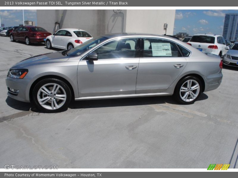 Tungsten Silver Metallic / Titan Black 2013 Volkswagen Passat TDI SEL