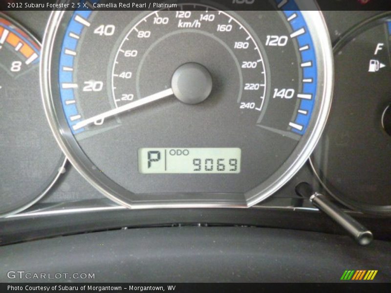 Camellia Red Pearl / Platinum 2012 Subaru Forester 2.5 X