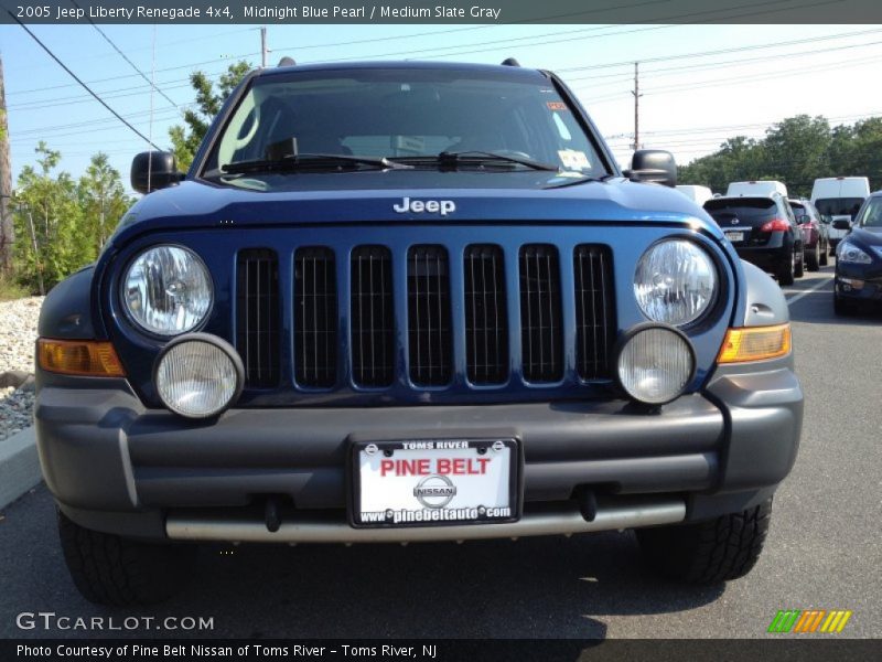Midnight Blue Pearl / Medium Slate Gray 2005 Jeep Liberty Renegade 4x4