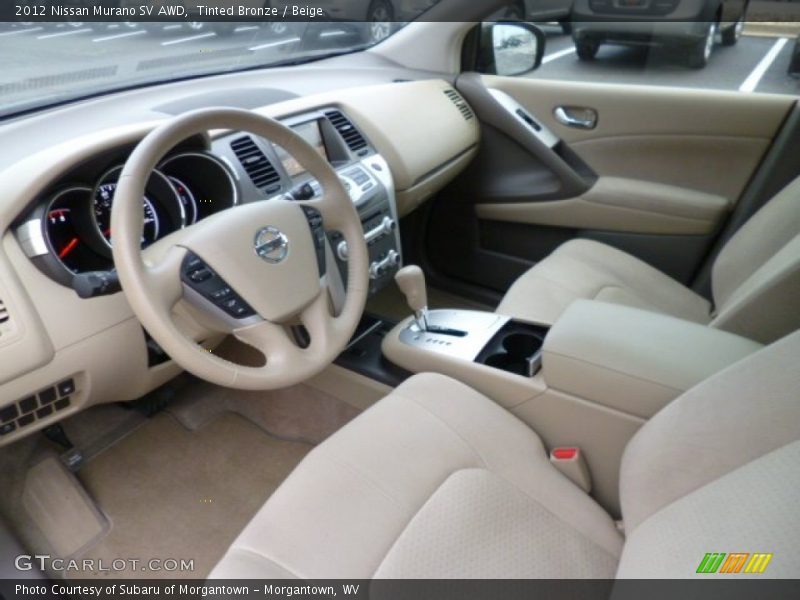 Tinted Bronze / Beige 2012 Nissan Murano SV AWD