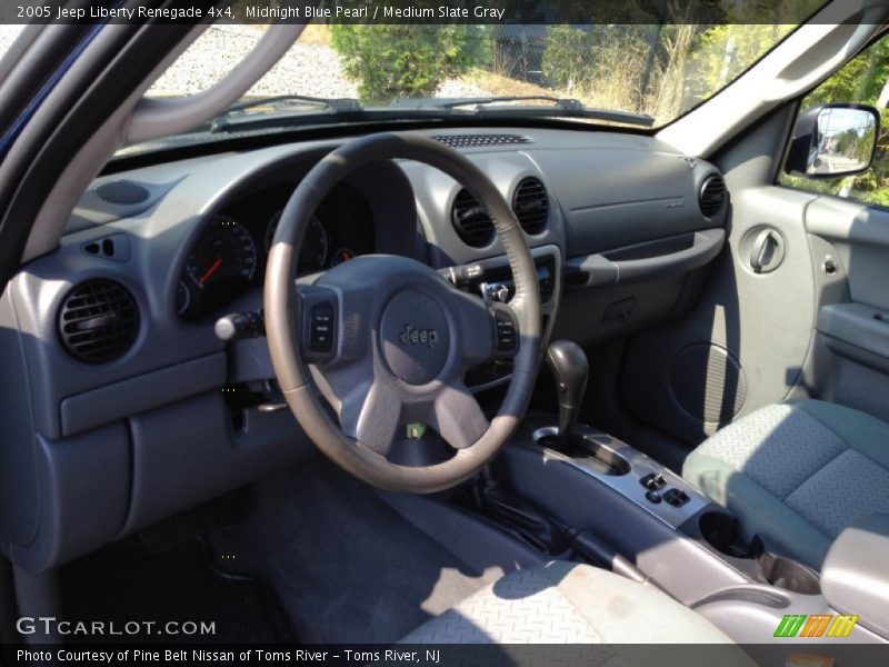 Midnight Blue Pearl / Medium Slate Gray 2005 Jeep Liberty Renegade 4x4
