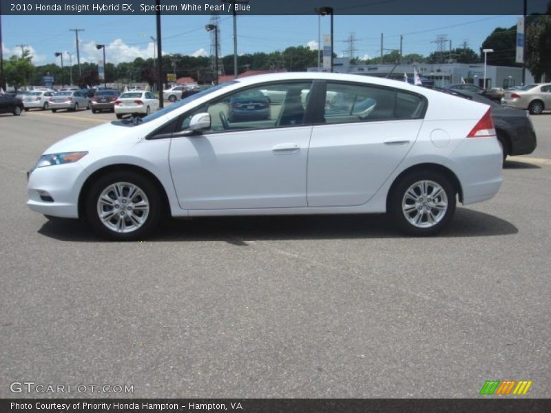 Spectrum White Pearl / Blue 2010 Honda Insight Hybrid EX