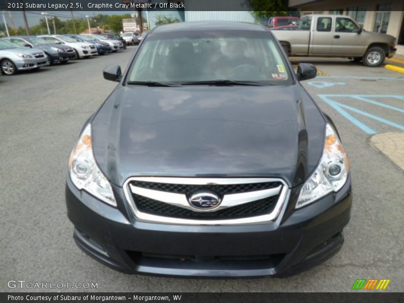 Graphite Gray Metallic / Off Black 2012 Subaru Legacy 2.5i