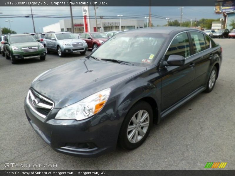 Graphite Gray Metallic / Off Black 2012 Subaru Legacy 2.5i