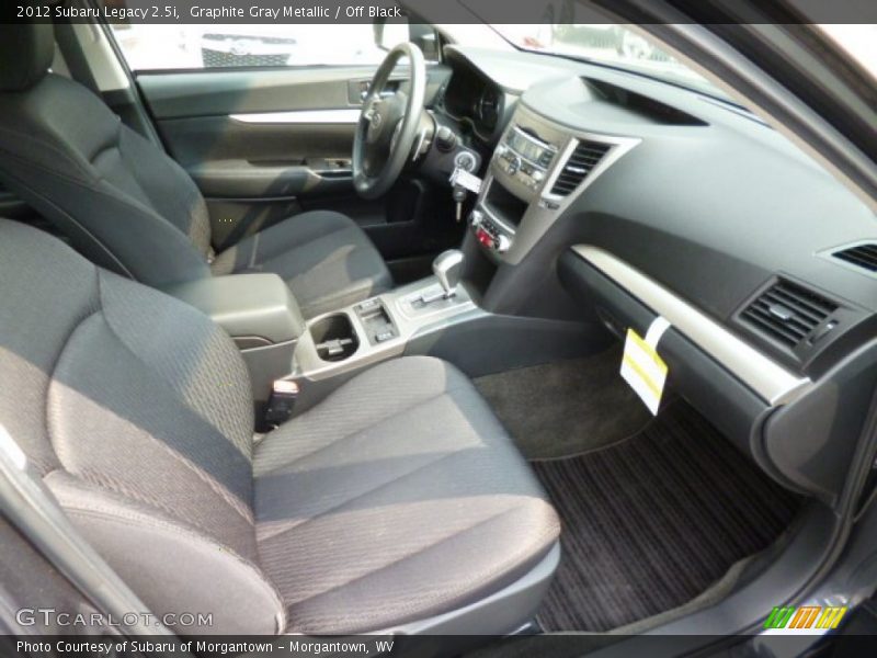 Graphite Gray Metallic / Off Black 2012 Subaru Legacy 2.5i