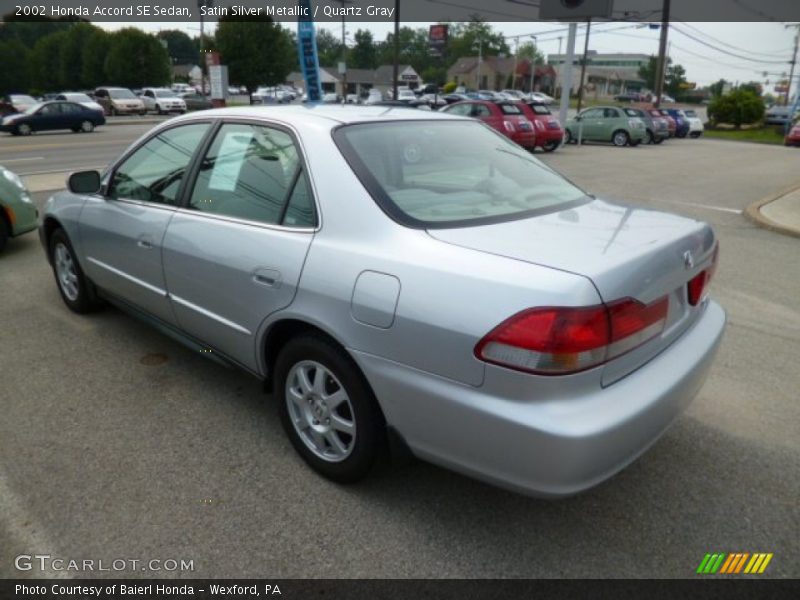 Satin Silver Metallic / Quartz Gray 2002 Honda Accord SE Sedan