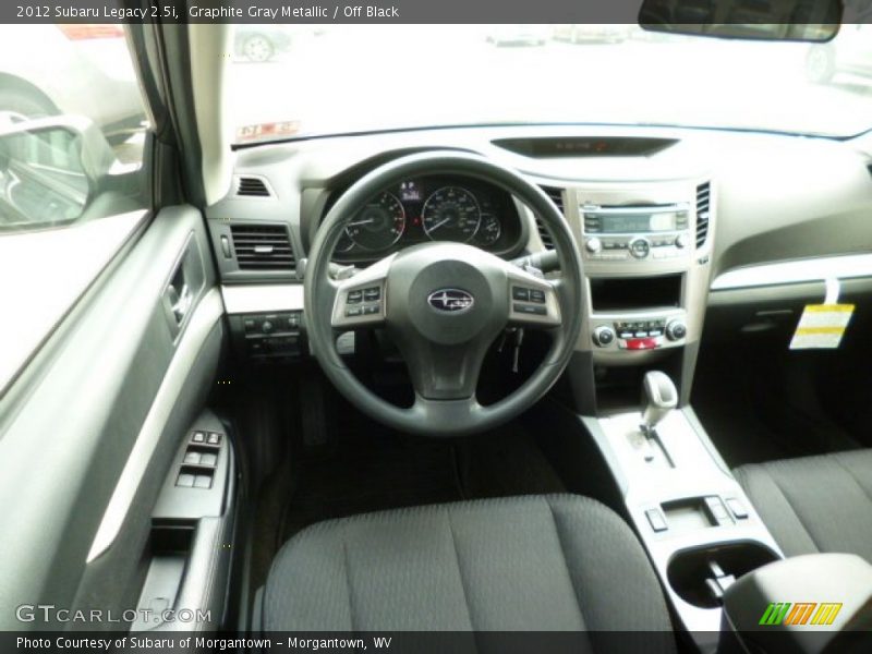Graphite Gray Metallic / Off Black 2012 Subaru Legacy 2.5i