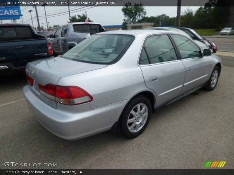 Satin Silver Metallic / Quartz Gray 2002 Honda Accord SE Sedan