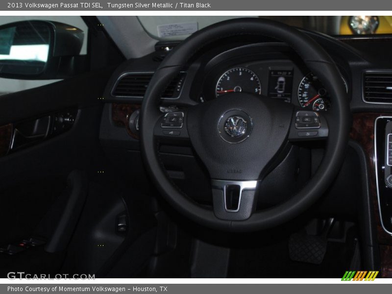 Tungsten Silver Metallic / Titan Black 2013 Volkswagen Passat TDI SEL