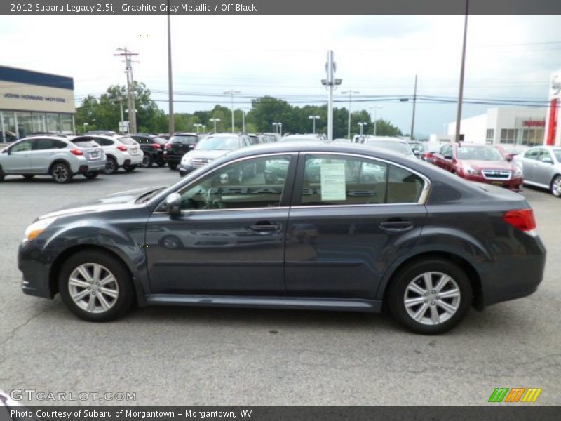 Graphite Gray Metallic / Off Black 2012 Subaru Legacy 2.5i