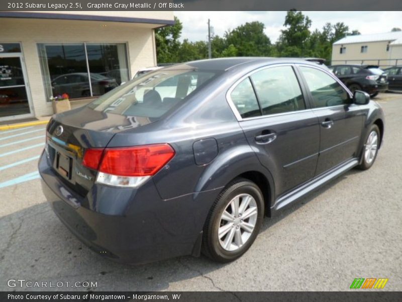 Graphite Gray Metallic / Off Black 2012 Subaru Legacy 2.5i