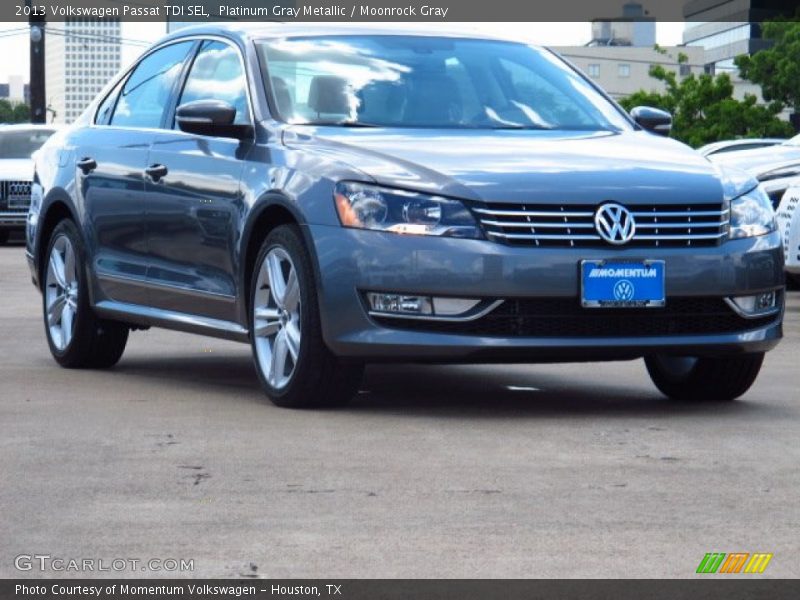 Platinum Gray Metallic / Moonrock Gray 2013 Volkswagen Passat TDI SEL