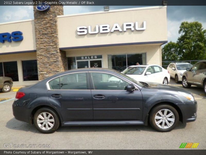 Graphite Gray Metallic / Off Black 2012 Subaru Legacy 2.5i