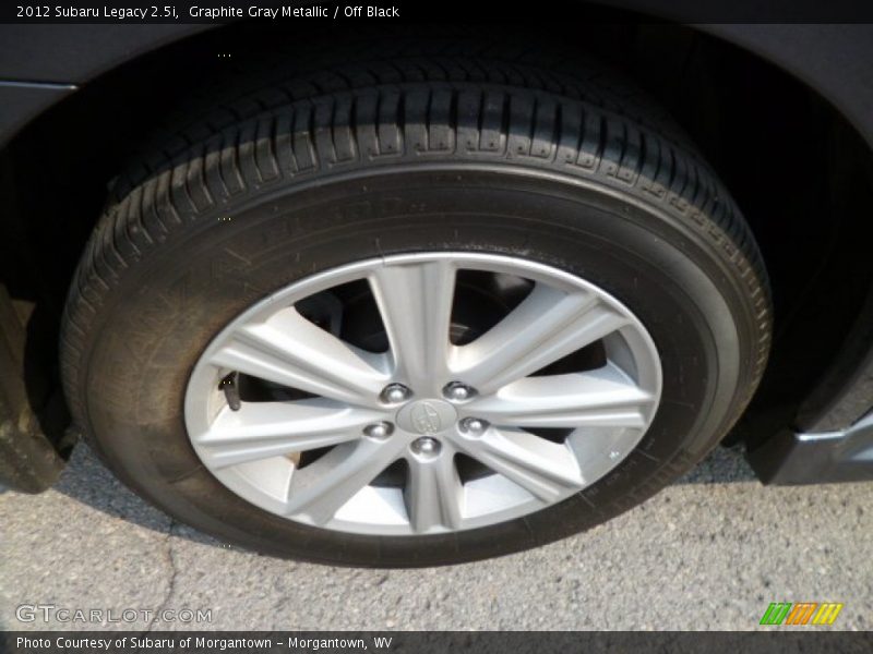 Graphite Gray Metallic / Off Black 2012 Subaru Legacy 2.5i