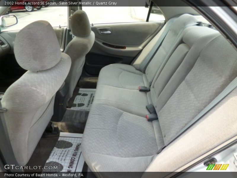 Satin Silver Metallic / Quartz Gray 2002 Honda Accord SE Sedan