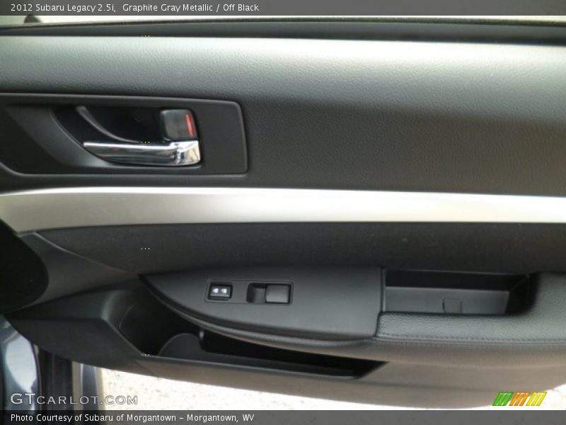 Graphite Gray Metallic / Off Black 2012 Subaru Legacy 2.5i