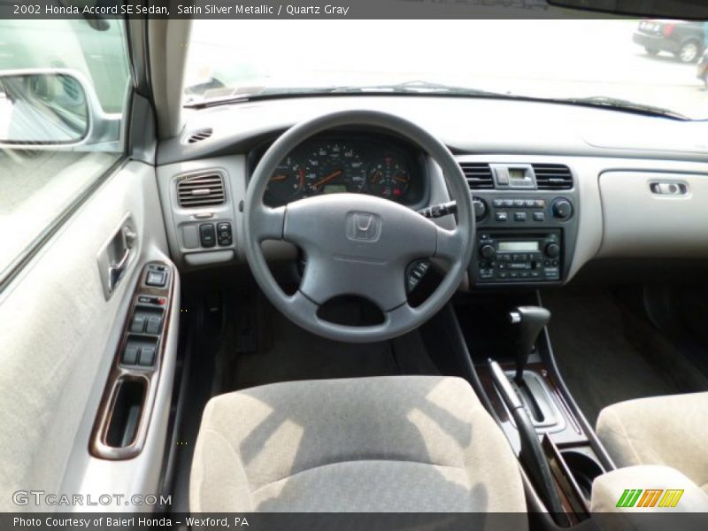 Satin Silver Metallic / Quartz Gray 2002 Honda Accord SE Sedan