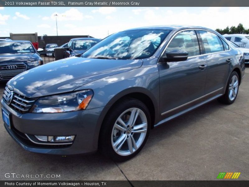 Platinum Gray Metallic / Moonrock Gray 2013 Volkswagen Passat TDI SEL