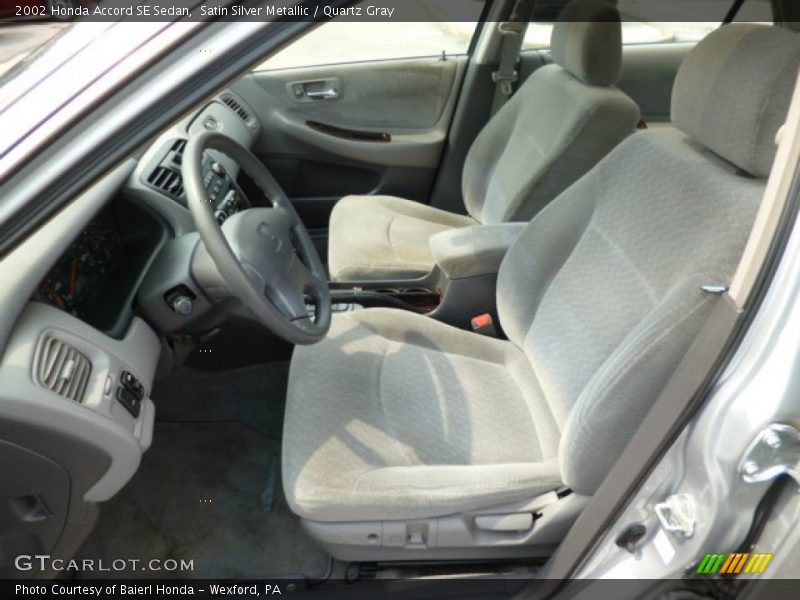 Satin Silver Metallic / Quartz Gray 2002 Honda Accord SE Sedan