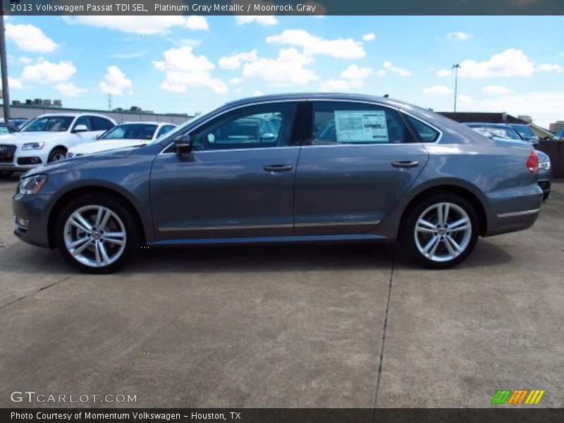 Platinum Gray Metallic / Moonrock Gray 2013 Volkswagen Passat TDI SEL