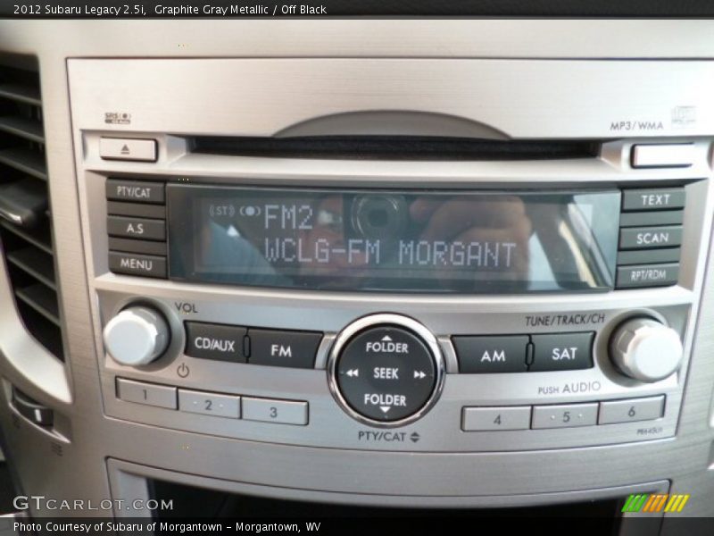 Graphite Gray Metallic / Off Black 2012 Subaru Legacy 2.5i