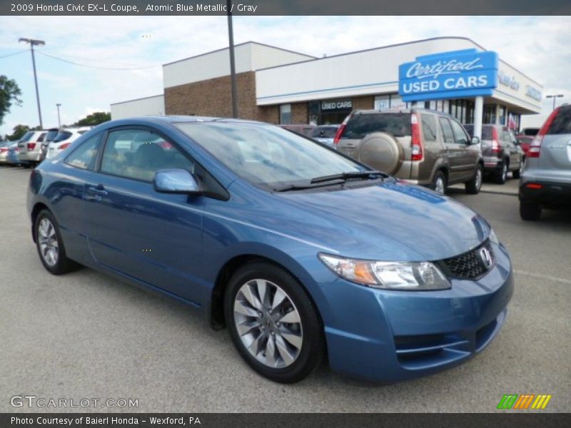 Front 3/4 View of 2009 Civic EX-L Coupe