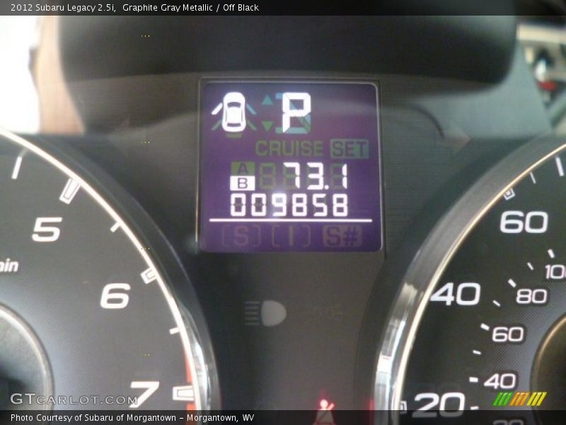 Graphite Gray Metallic / Off Black 2012 Subaru Legacy 2.5i