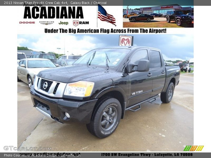Galaxy Black / Charcoal 2013 Nissan Titan Pro-4X Crew Cab 4x4