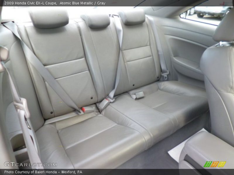 Atomic Blue Metallic / Gray 2009 Honda Civic EX-L Coupe