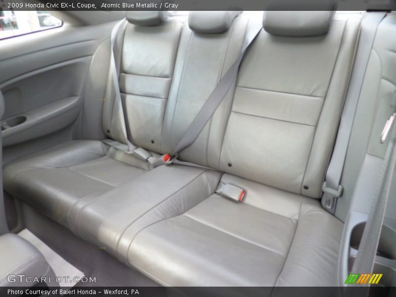 Atomic Blue Metallic / Gray 2009 Honda Civic EX-L Coupe