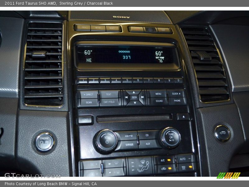 Sterling Grey / Charcoal Black 2011 Ford Taurus SHO AWD