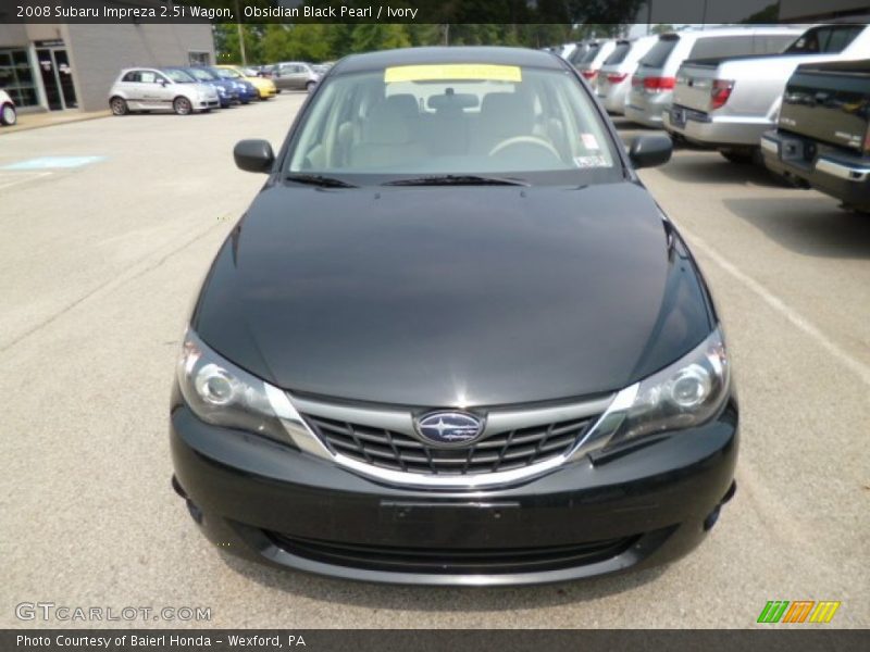 Obsidian Black Pearl / Ivory 2008 Subaru Impreza 2.5i Wagon