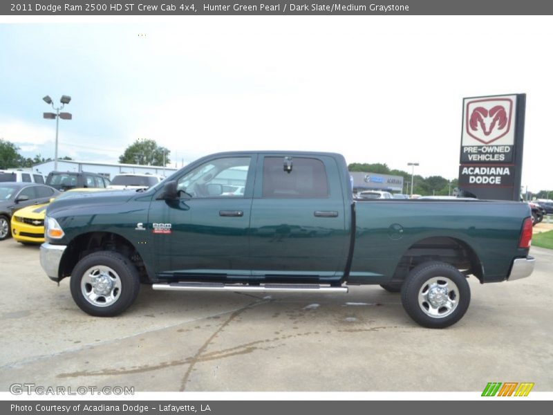 Hunter Green Pearl / Dark Slate/Medium Graystone 2011 Dodge Ram 2500 HD ST Crew Cab 4x4