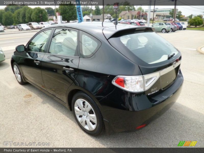 Obsidian Black Pearl / Ivory 2008 Subaru Impreza 2.5i Wagon