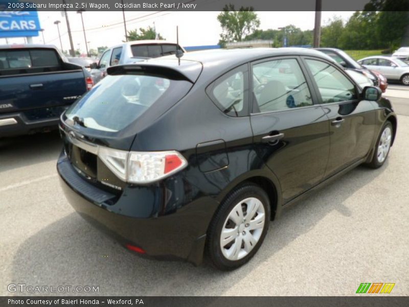 Obsidian Black Pearl / Ivory 2008 Subaru Impreza 2.5i Wagon