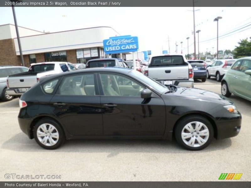 Obsidian Black Pearl / Ivory 2008 Subaru Impreza 2.5i Wagon