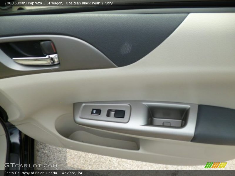 Obsidian Black Pearl / Ivory 2008 Subaru Impreza 2.5i Wagon