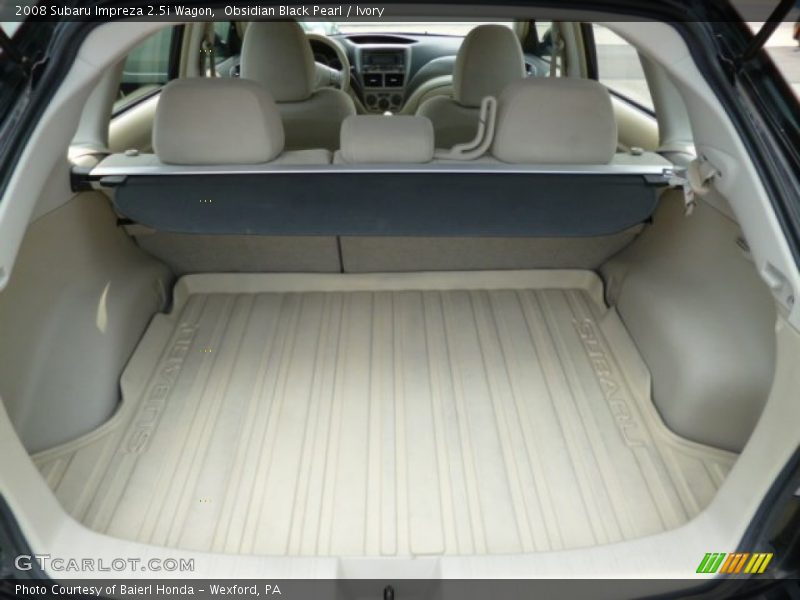 Obsidian Black Pearl / Ivory 2008 Subaru Impreza 2.5i Wagon