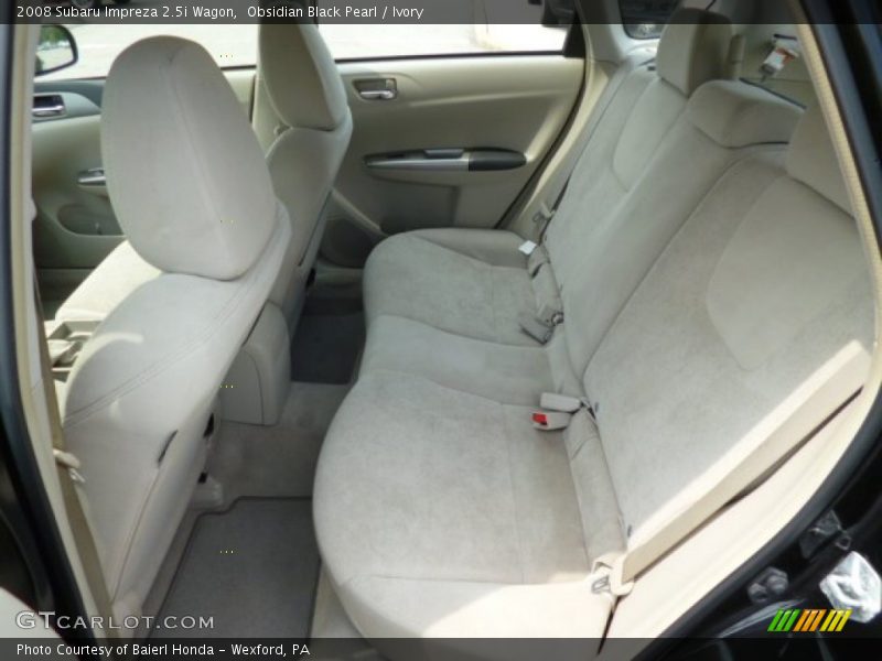 Obsidian Black Pearl / Ivory 2008 Subaru Impreza 2.5i Wagon