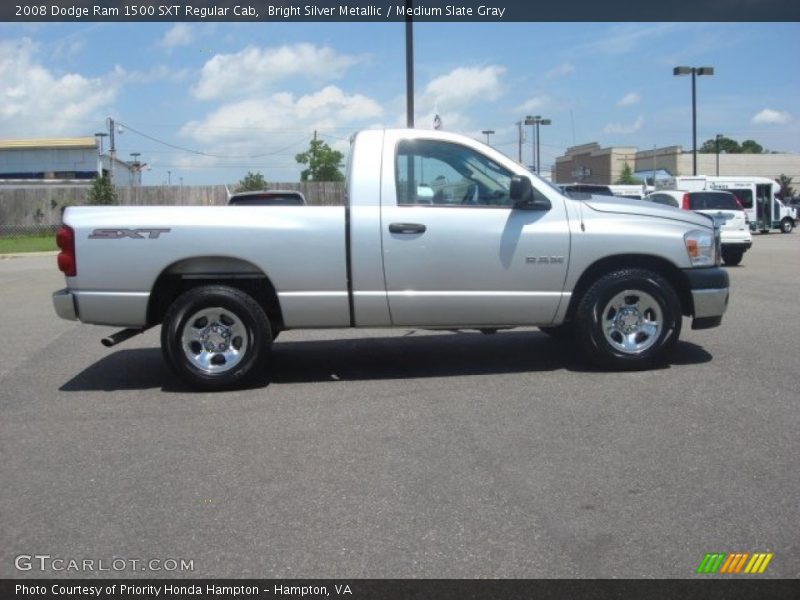 Bright Silver Metallic / Medium Slate Gray 2008 Dodge Ram 1500 SXT Regular Cab