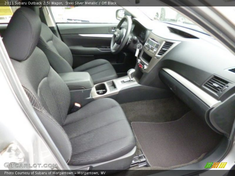 Steel Silver Metallic / Off Black 2011 Subaru Outback 2.5i Wagon