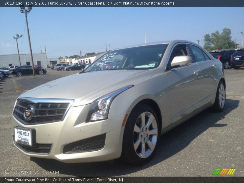 Silver Coast Metallic / Light Platinum/Brownstone Accents 2013 Cadillac ATS 2.0L Turbo Luxury
