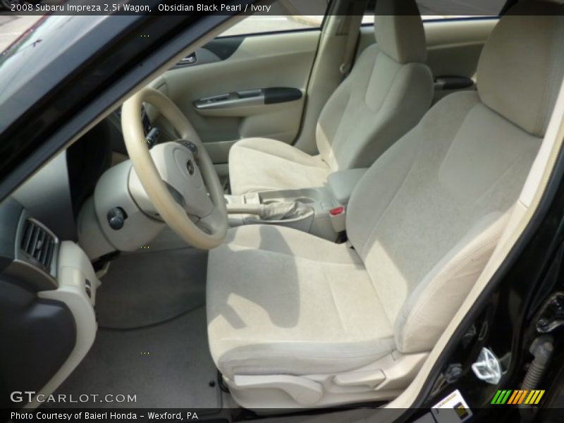 Obsidian Black Pearl / Ivory 2008 Subaru Impreza 2.5i Wagon