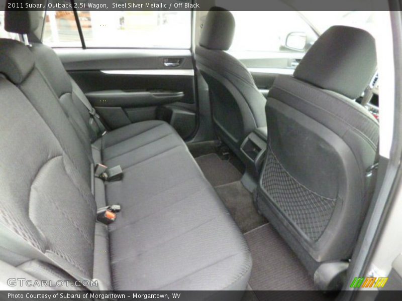 Steel Silver Metallic / Off Black 2011 Subaru Outback 2.5i Wagon