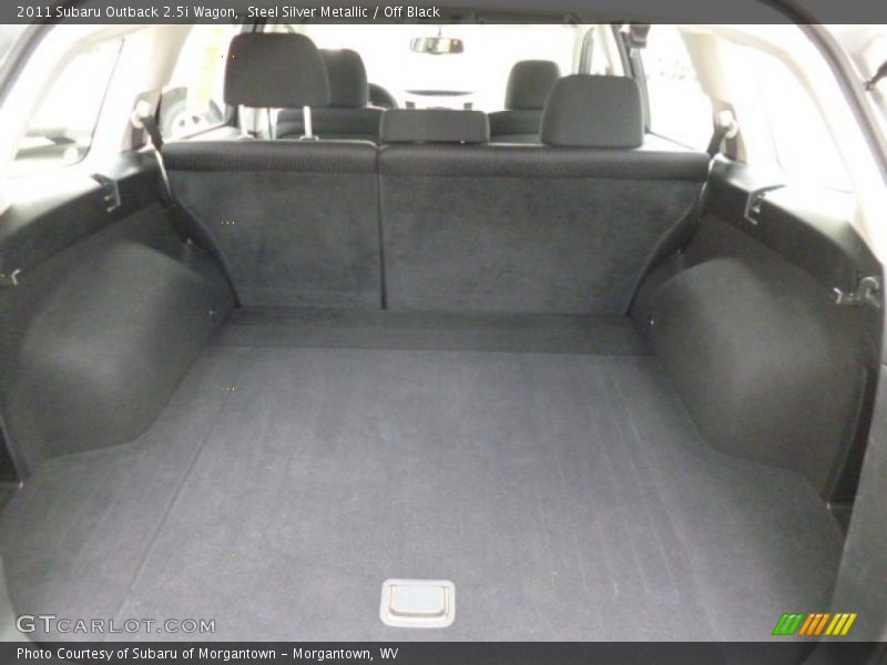 Steel Silver Metallic / Off Black 2011 Subaru Outback 2.5i Wagon